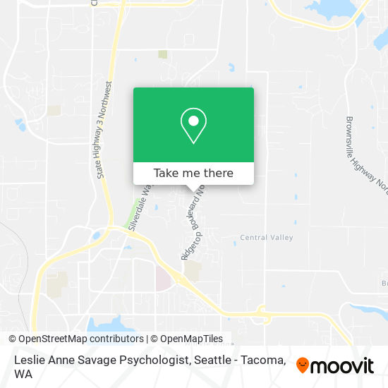 Leslie Anne Savage Psychologist map