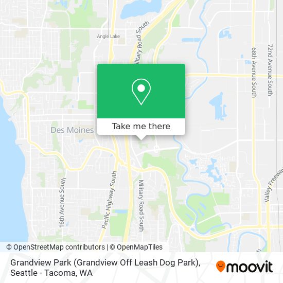 Mapa de Grandview Park (Grandview Off Leash Dog Park)