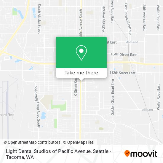 Light Dental Studios of Pacific Avenue map
