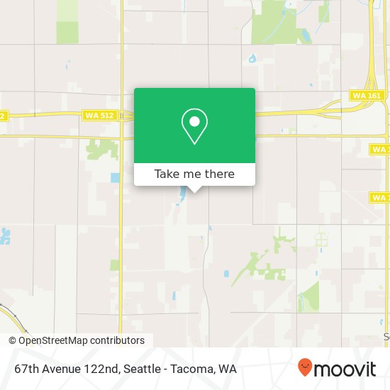 Mapa de 67th Avenue 122nd, Puyallup, WA 98373