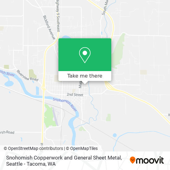 Snohomish Copperwork and General Sheet Metal map