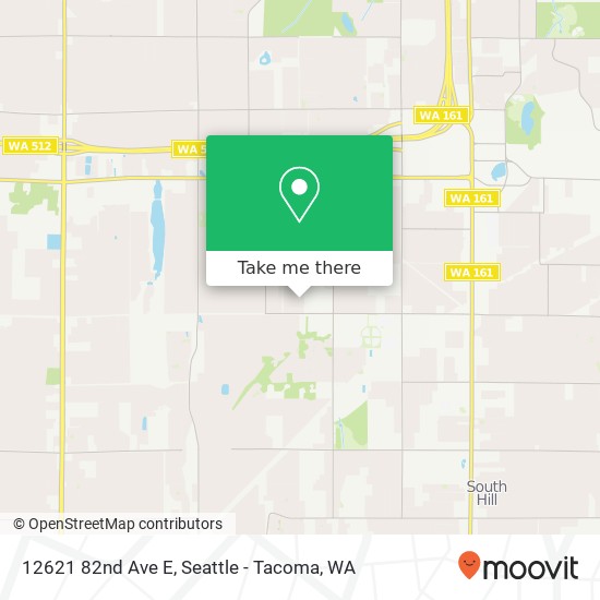 Mapa de 12621 82nd Ave E, Puyallup, WA 98373