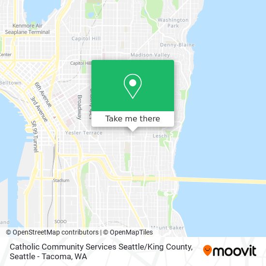 Catholic Community Services Seattle / King County map