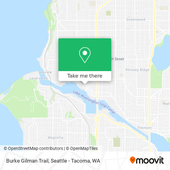 Burke Gilman Trail map