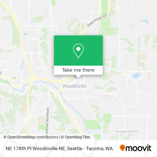 Mapa de NE 178th Pl Woodinville-NE