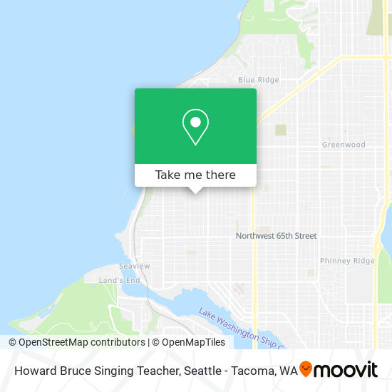 Howard Bruce Singing Teacher map