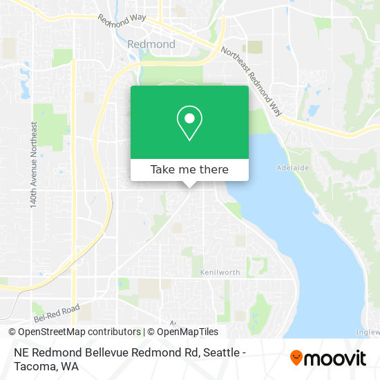 NE Redmond Bellevue Redmond Rd map