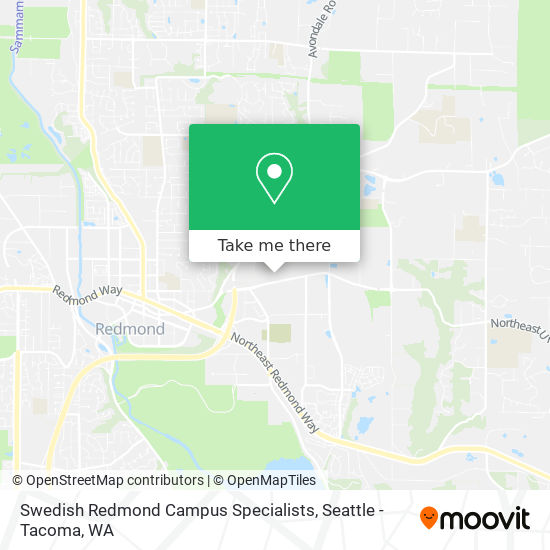 Swedish Redmond Campus Specialists map