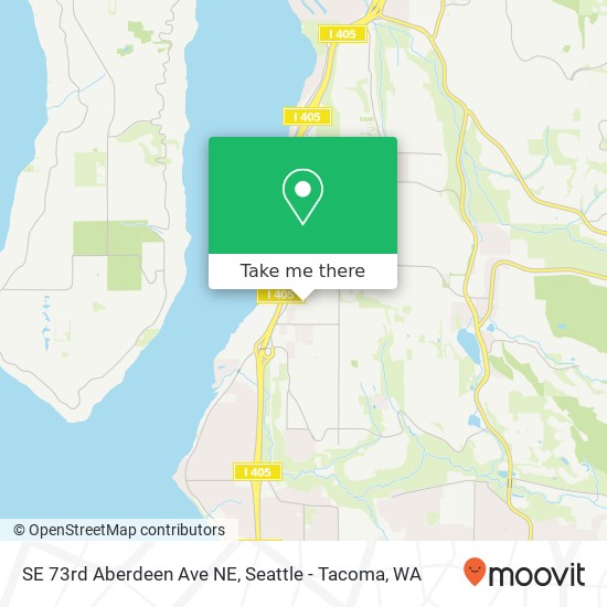 Mapa de SE 73rd Aberdeen Ave NE, Newcastle, WA 98056