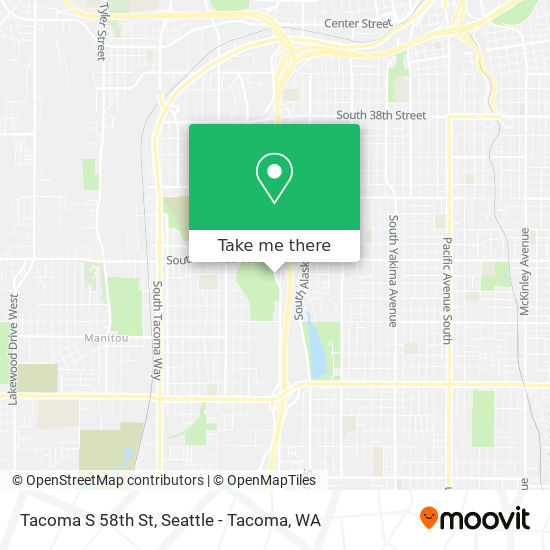 Mapa de Tacoma S 58th St