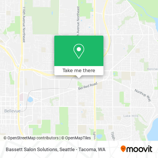 Bassett Salon Solutions map