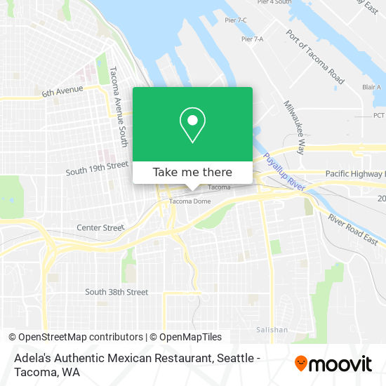 Mapa de Adela's Authentic Mexican Restaurant