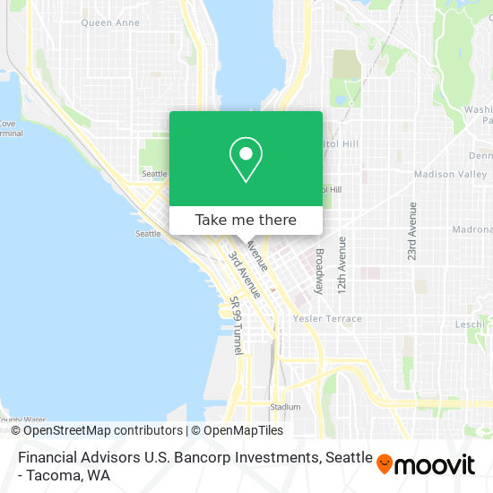 Mapa de Financial Advisors U.S. Bancorp Investments