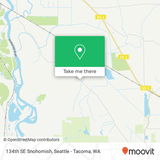 Mapa de 134th SE Snohomish, Snohomish, WA 98290