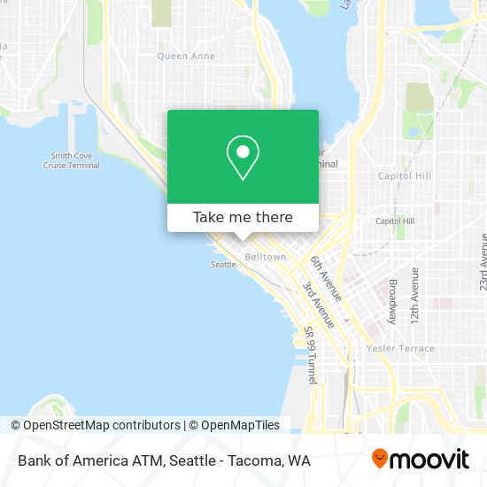 Bank of America ATM map