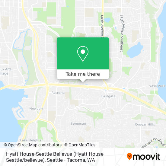 Hyatt House-Seattle Bellevue map