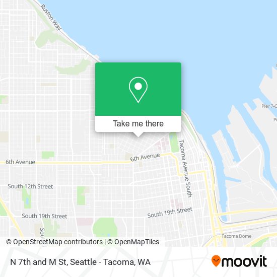 Mapa de N 7th and M St