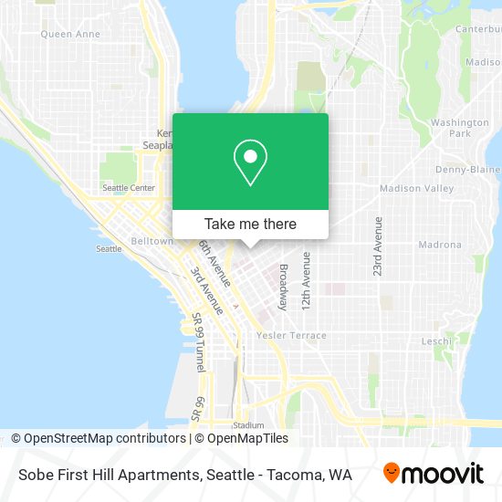 Sobe First Hill Apartments map