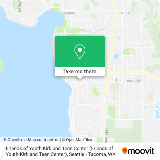 Mapa de Friends of Youth Kirkland Teen Center