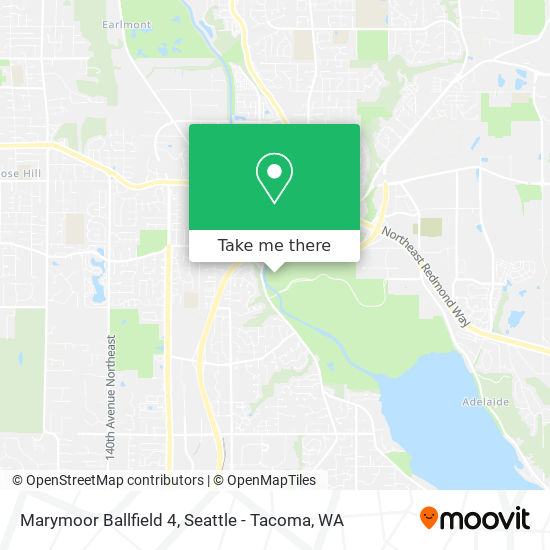 Marymoor Ballfield 4 map