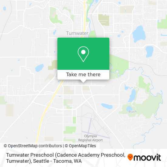 Mapa de Tumwater Preschool (Cadence Academy Preschool, Tumwater)