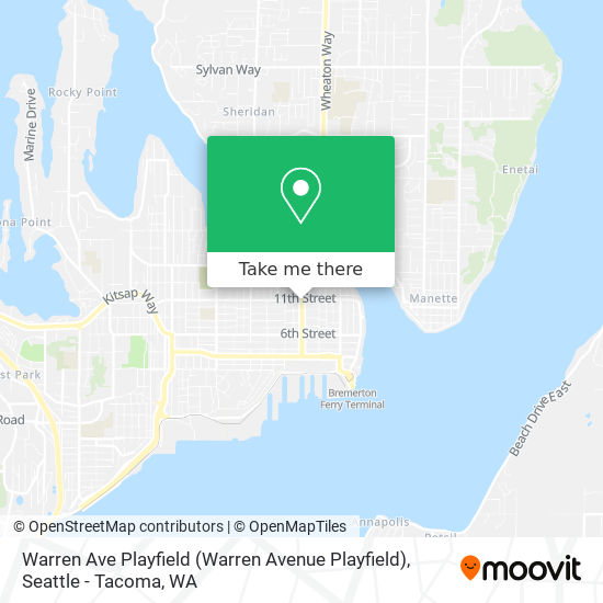 Mapa de Warren Ave Playfield (Warren Avenue Playfield)