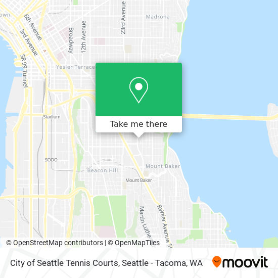 Mapa de City of Seattle Tennis Courts