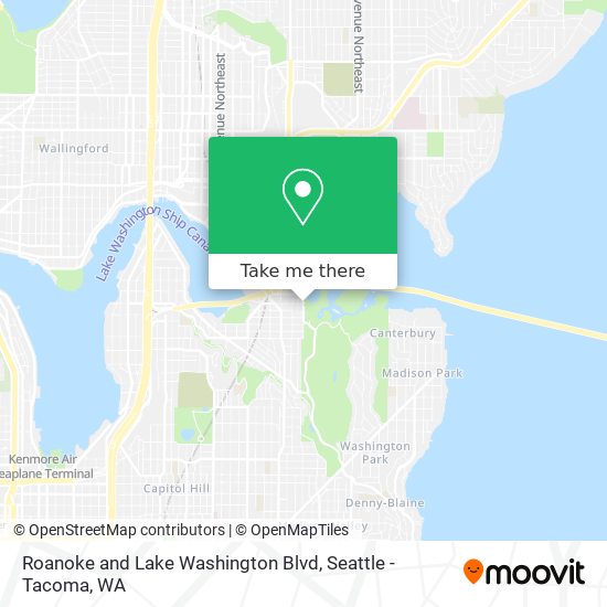 Roanoke and Lake Washington Blvd map