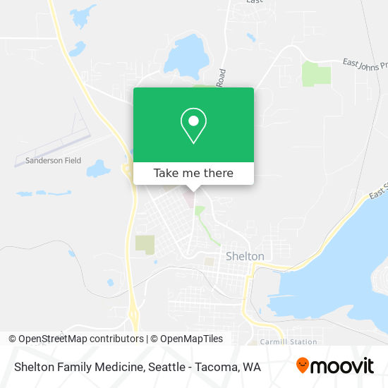 Shelton Family Medicine map