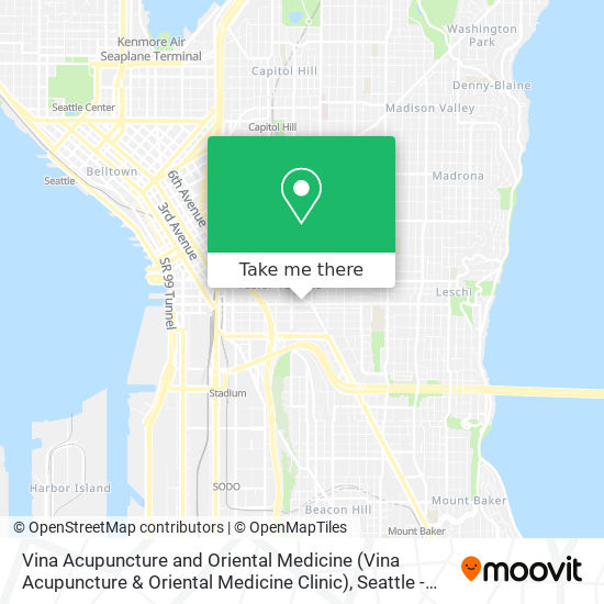 Mapa de Vina Acupuncture and Oriental Medicine