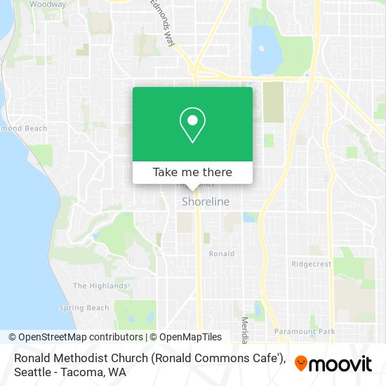 Mapa de Ronald Methodist Church (Ronald Commons Cafe')