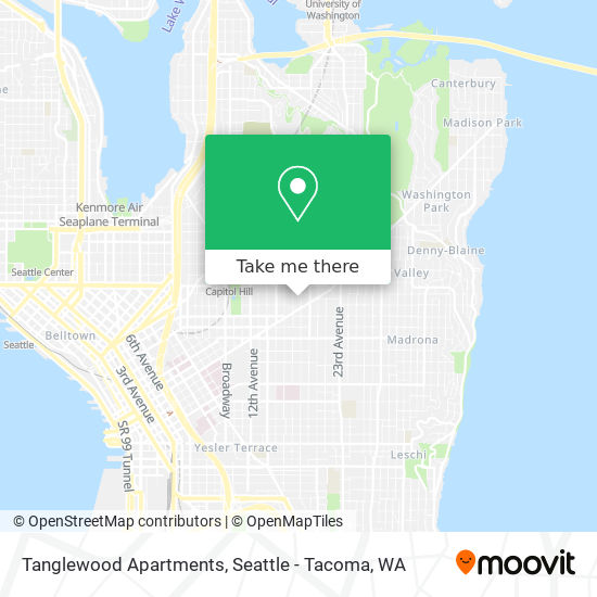 Mapa de Tanglewood Apartments