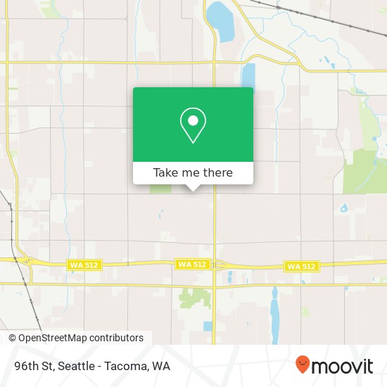 Mapa de 96th St, Tacoma, WA 98446