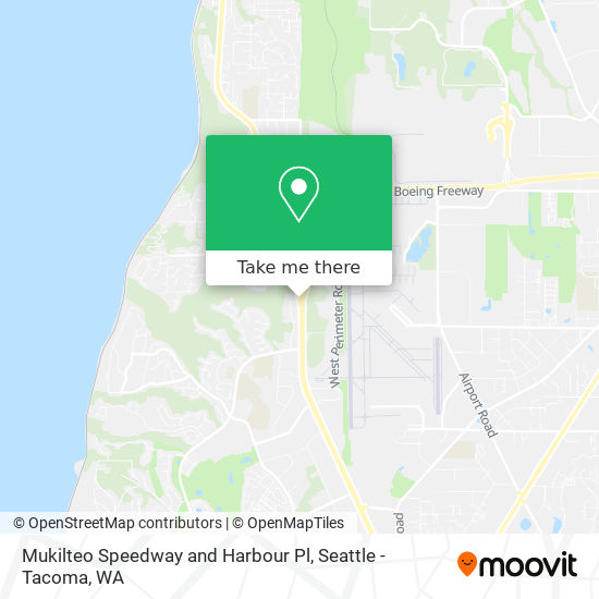 Mukilteo Speedway and Harbour Pl map