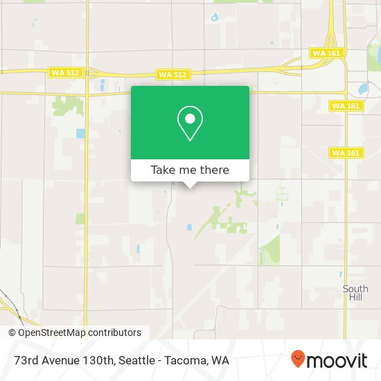 73rd Avenue 130th, Puyallup, WA 98373 map