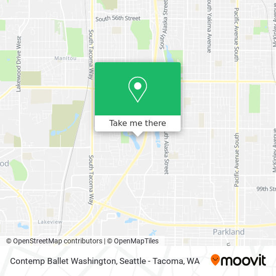 Contemp Ballet Washington map