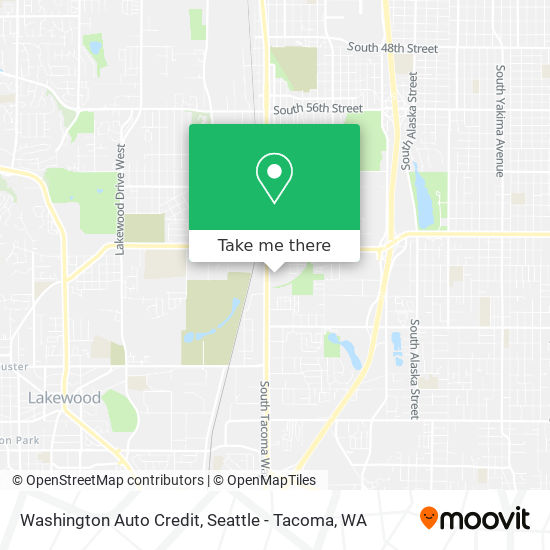 Mapa de Washington Auto Credit