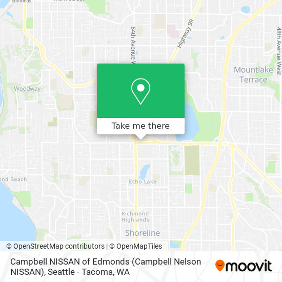 Mapa de Campbell NISSAN of Edmonds (Campbell Nelson NISSAN)