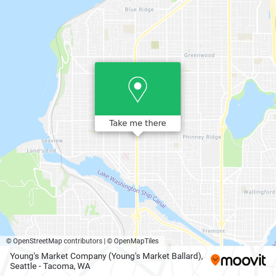 Mapa de Young's Market Company