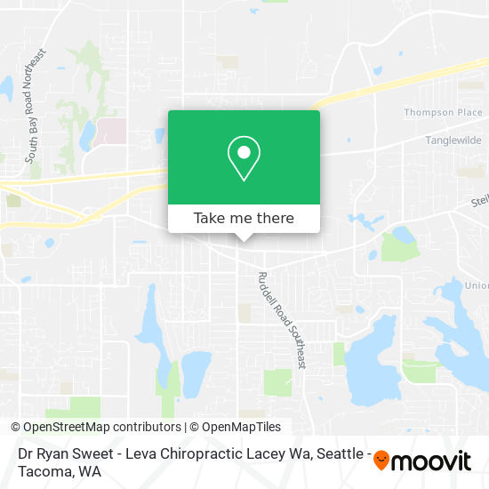 Mapa de Dr Ryan Sweet - Leva Chiropractic Lacey Wa