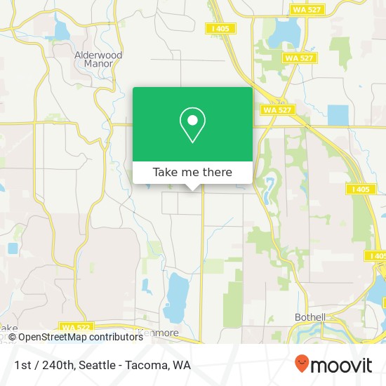 Mapa de 1st / 240th, Bothell, WA 98021