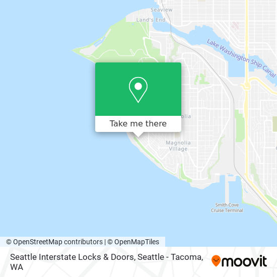 Mapa de Seattle Interstate Locks & Doors