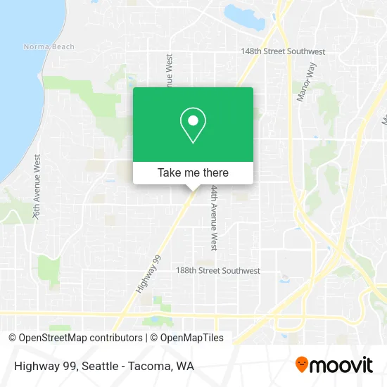 Highway 99 map