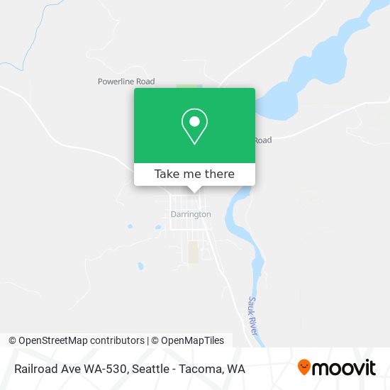 Railroad Ave WA-530 map