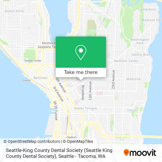 Seattle-King County Dental Society map