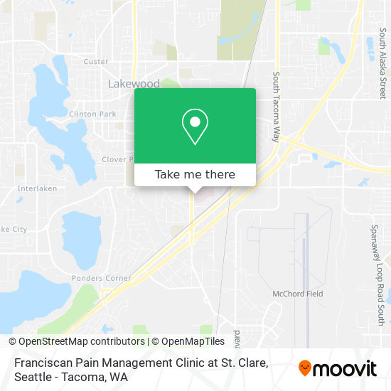 Mapa de Franciscan Pain Management Clinic at St. Clare