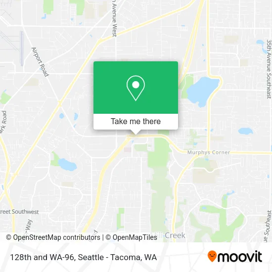 128th and WA-96 map