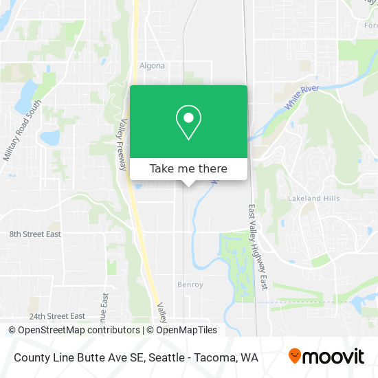 Mapa de County Line Butte Ave SE