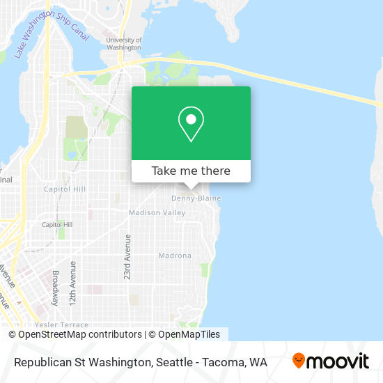 Republican St Washington map
