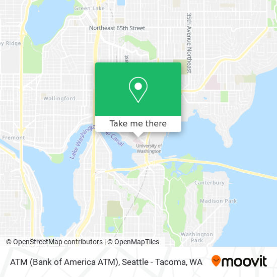 ATM (Bank of America ATM) map